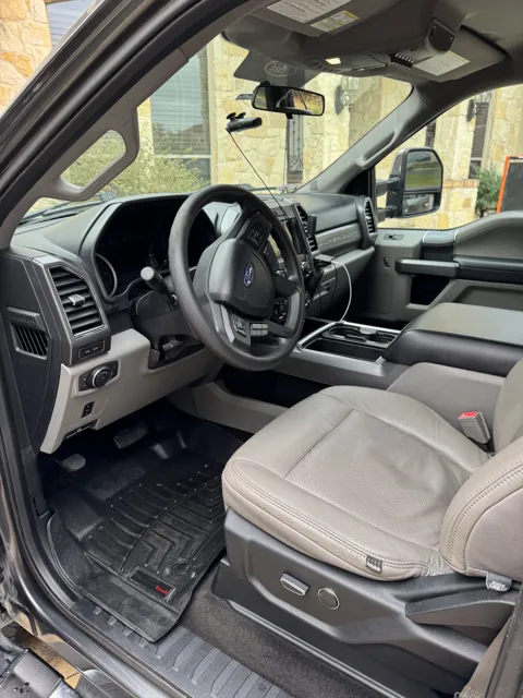 Pickup interior after cleaning