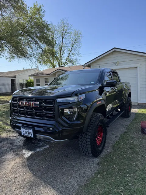 Vehicle exterior photographed at a detailing location