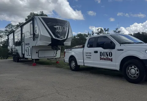 RV and Dino Detailing service truck