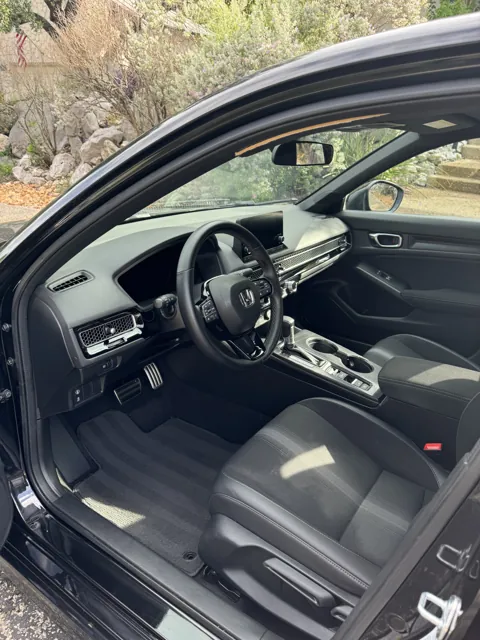 Honda Civic interior after cleaning